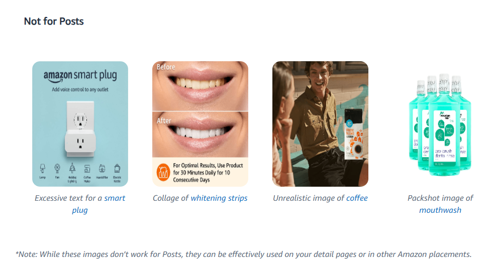 Things to Avoid for Amazon Posts