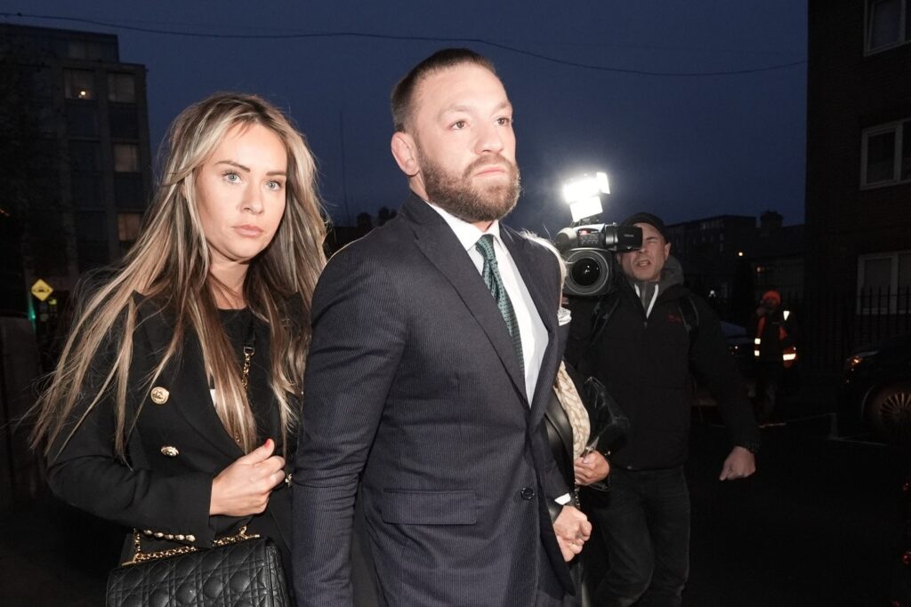 Conor McGregor and his wife Dee Devlin